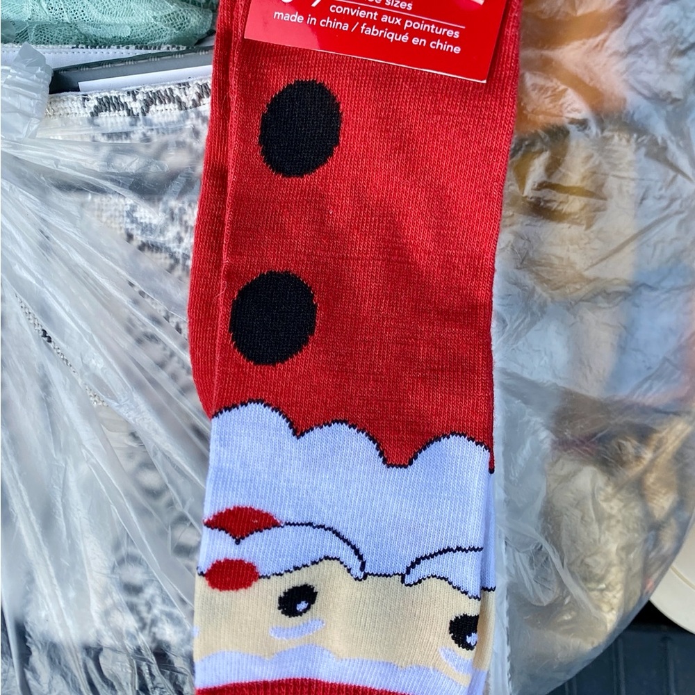 Festive Santa Socks - Picture 2 of 3